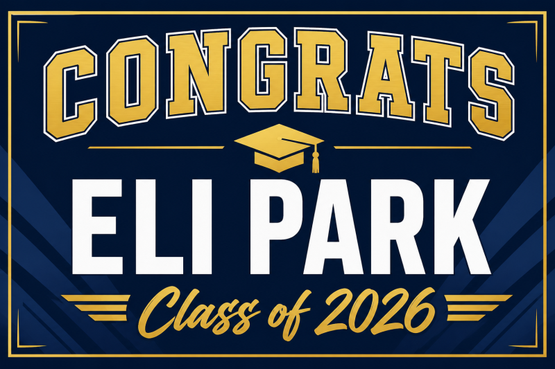 Graduation — Bold Announcement banner template preview