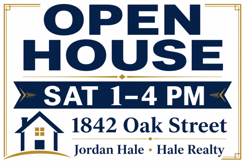 Real Estate — Bold Announcement banner template preview