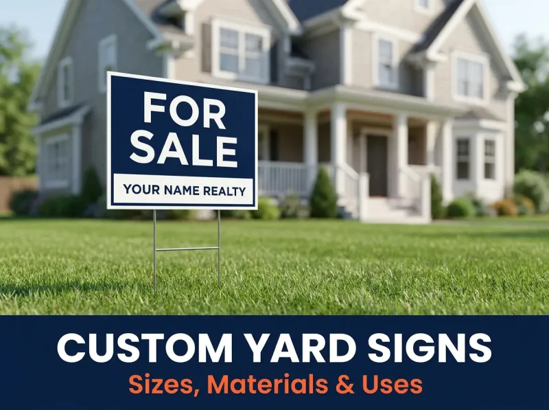 Custom Yard Signs: Complete Guide to Sizes, Materials & Uses