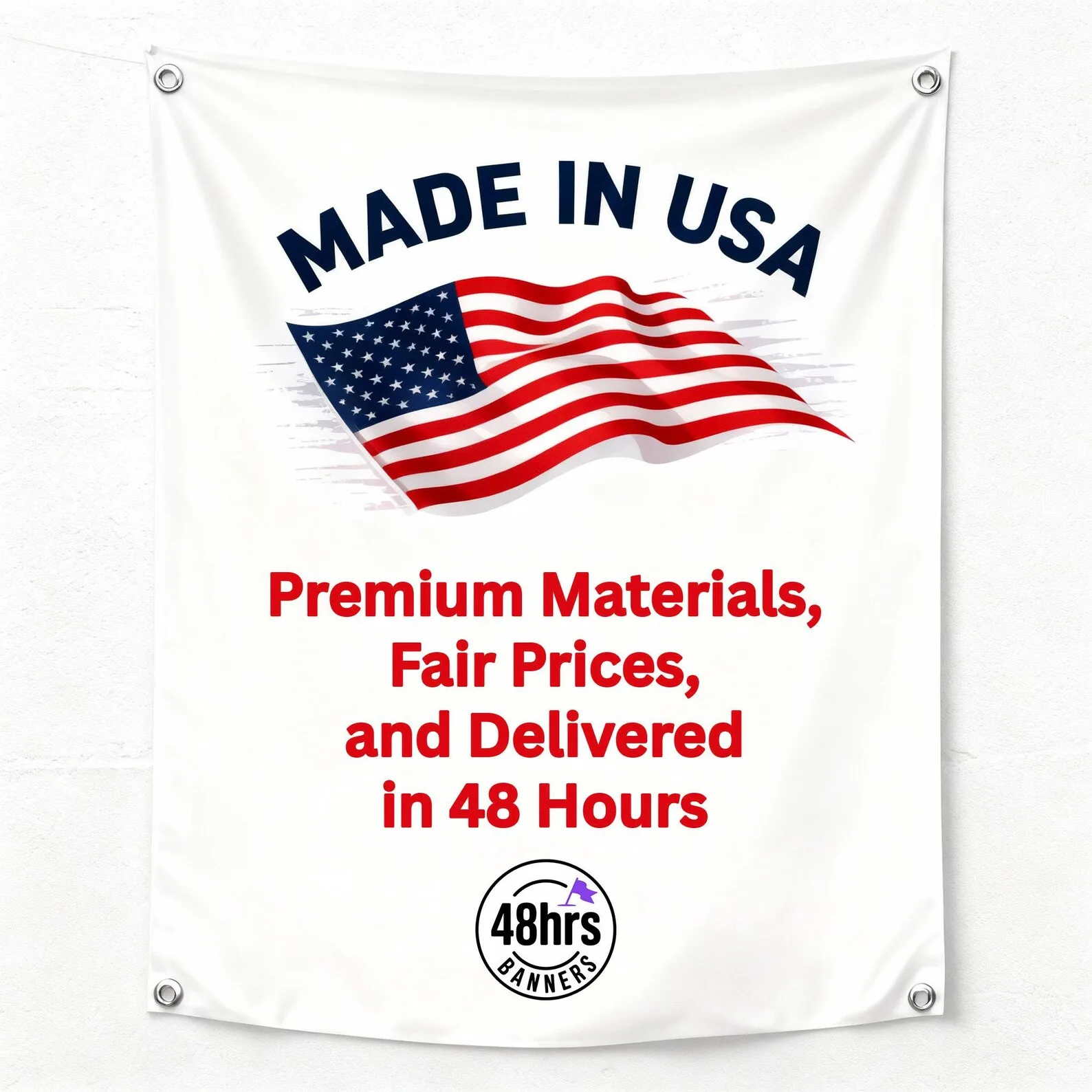 RUSH Custom Logo Tent Banner | 48-Hour Delivery | Trade Show Tent Header 