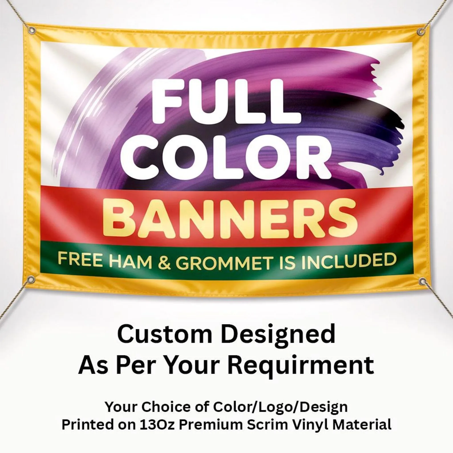 RUSH Custom Logo Tent Banner | 48-Hour Delivery | Trade Show Tent Header 