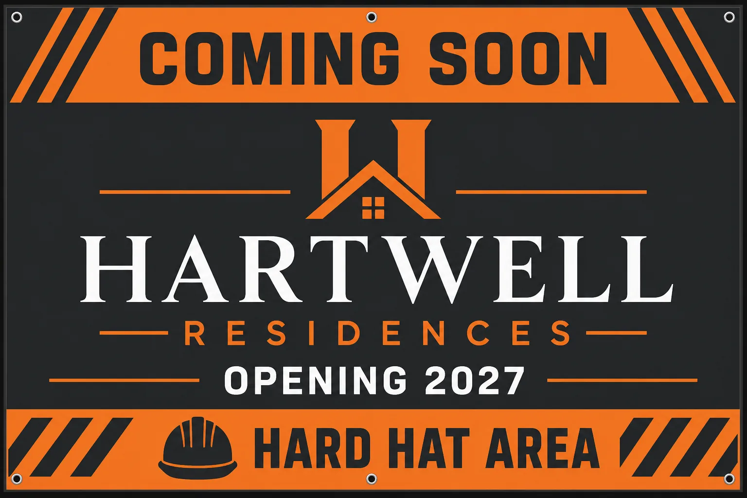 48-Hour Construction Banners | Coming Soon Vinyl Signs | Free Design