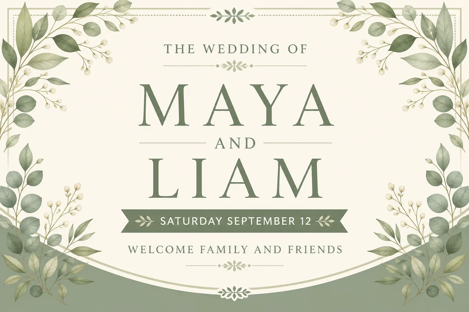 48-Hour Wedding Welcome Banners | Ceremony Vinyl Signs | Free Design