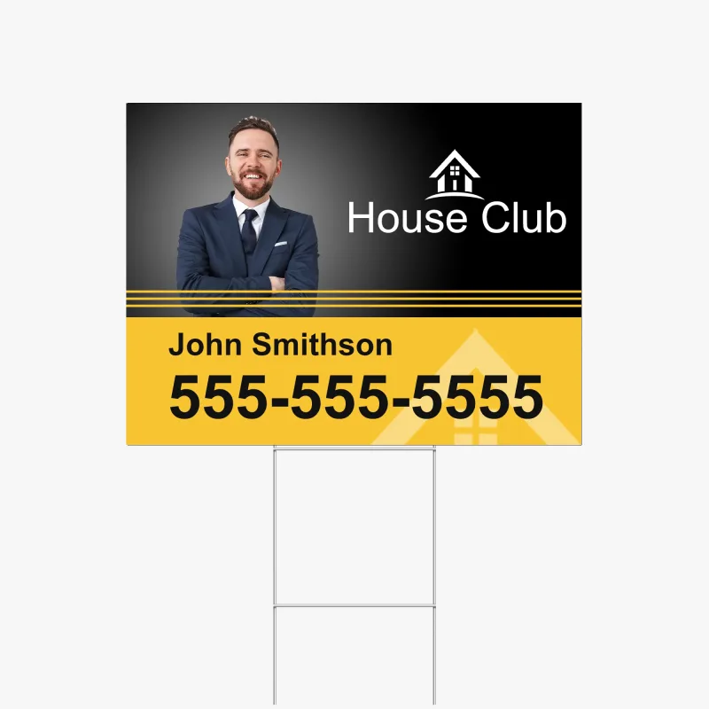 24x18 Coroplast Yard Signs | H-Stake Included | Ships in 2 Business Days