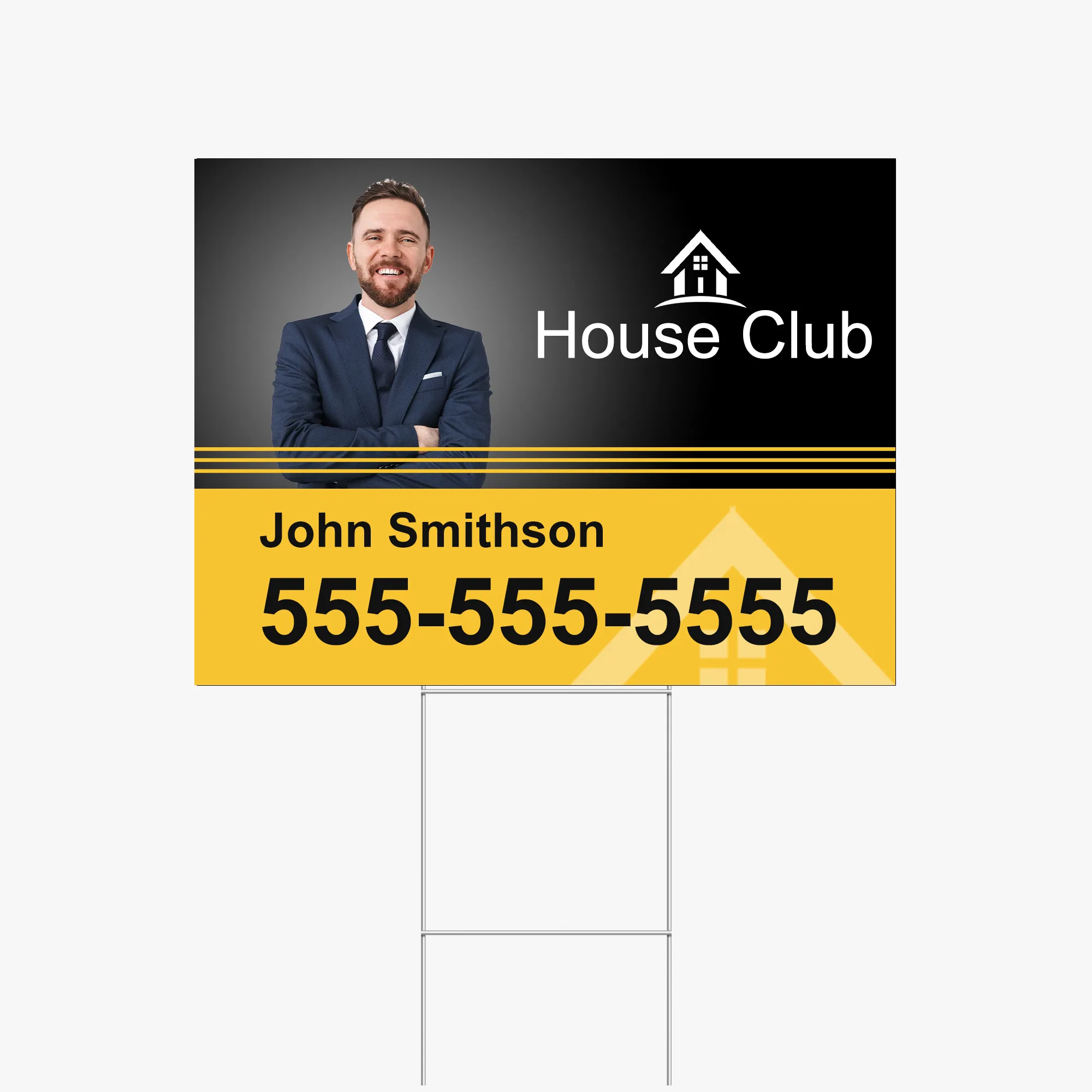 24x18 Coroplast Yard Signs | H-Stake Included | Ships in 2 Business Days