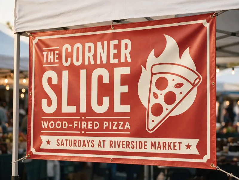 48-Hour Food Truck Banners | Farmers Market Vinyl Signs | Free Design