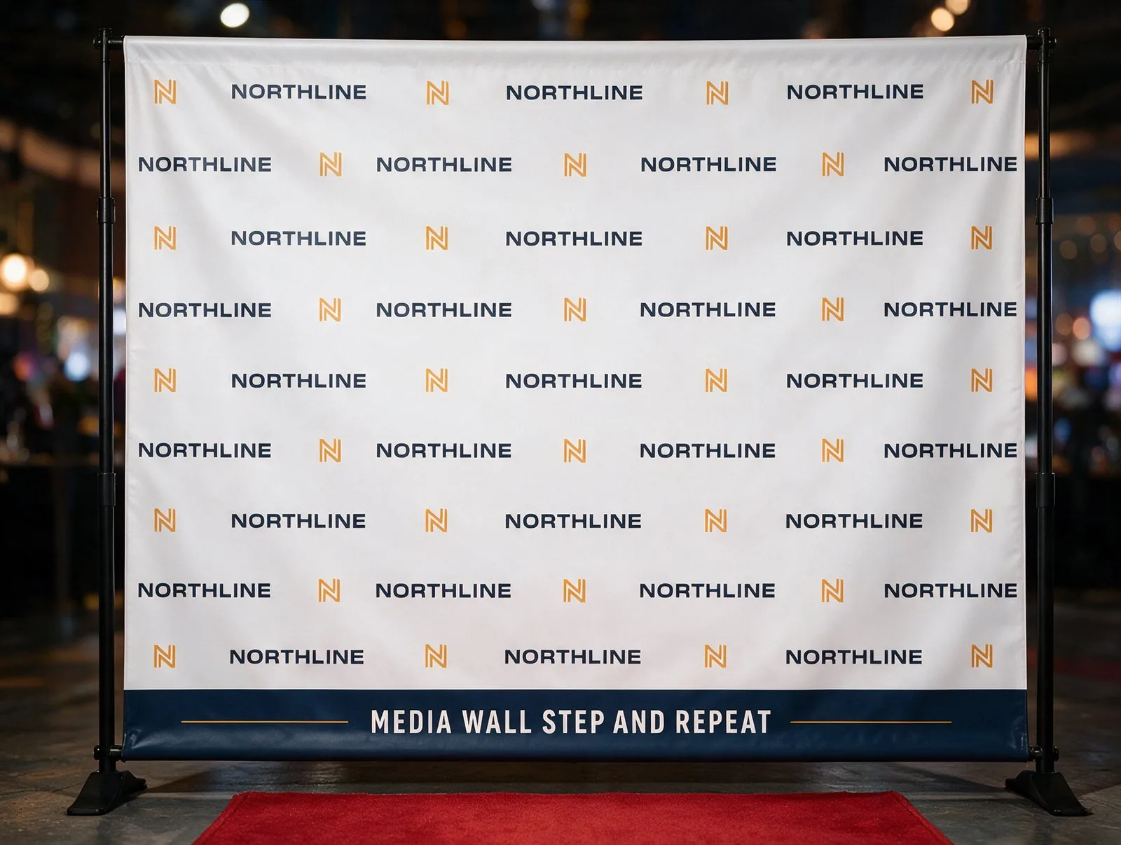 48-Hour Step and Repeat Banners | Media Wall Vinyl Backdrop | Free Design