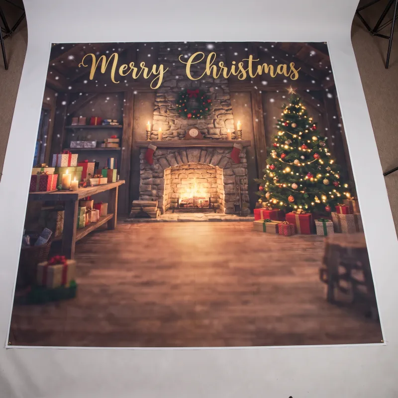 Santa Photo Backdrop