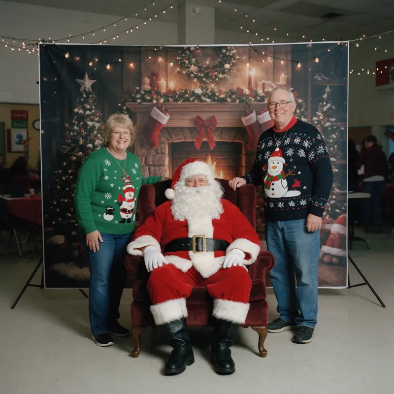Santa Photo Backdrop