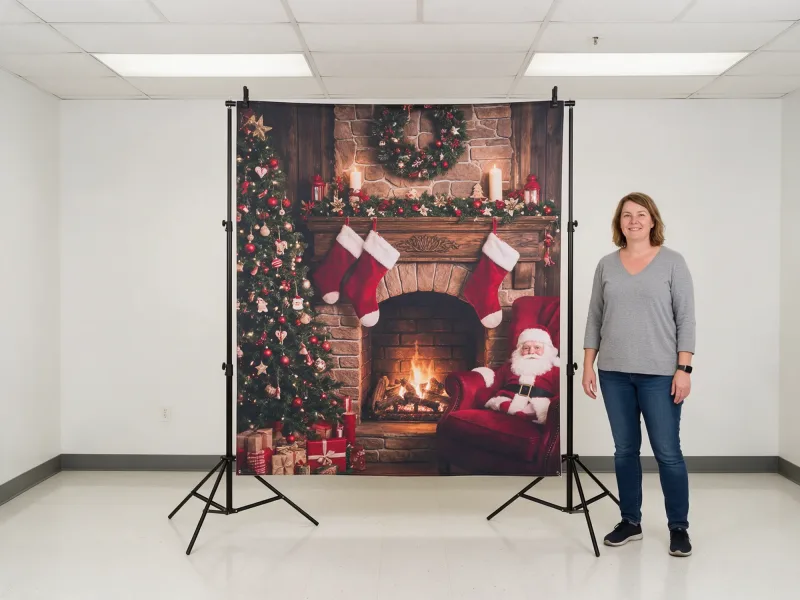 Santa Photo Backdrop