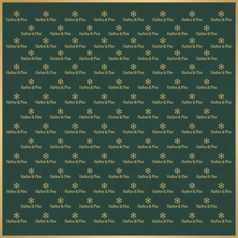 Holiday Party Step and Repeat Backdrop with Company Logo