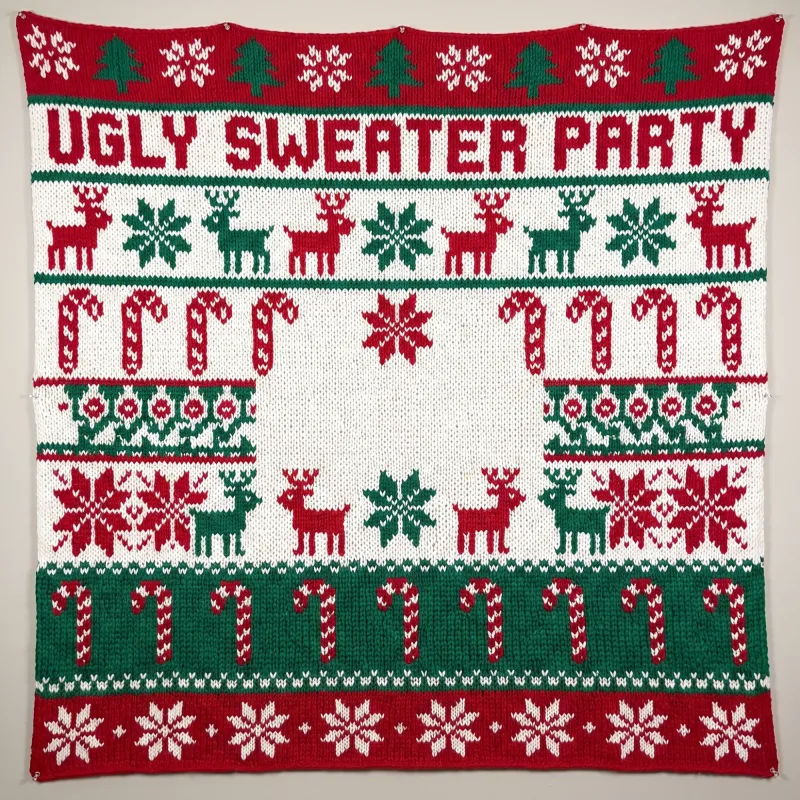 Ugly Sweater Party Backdrop