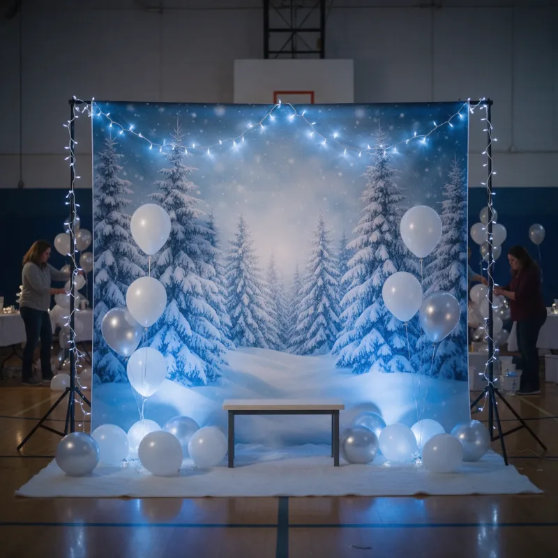 Winter Wonderland Event Backdrop