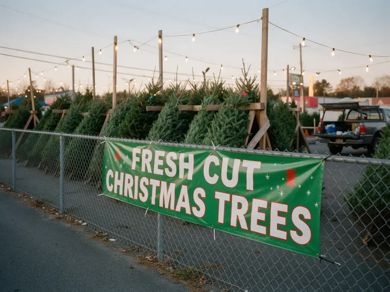 Christmas Tree Lot Banner
