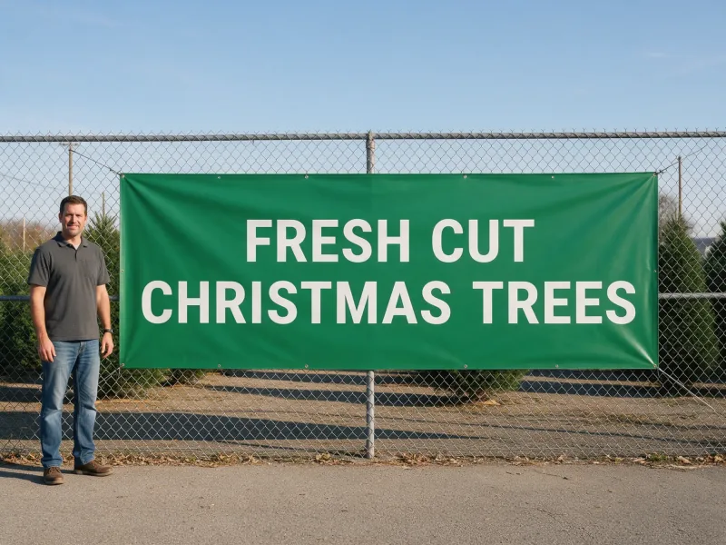Christmas Tree Lot Banner