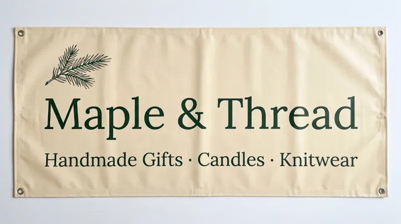 Holiday Market and Craft Fair Vendor Banner