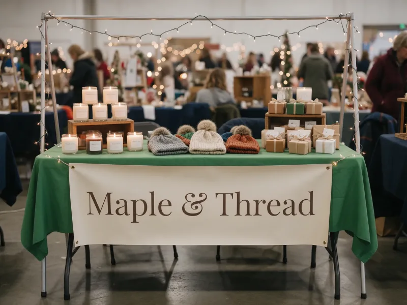 Holiday Market and Craft Fair Vendor Banner