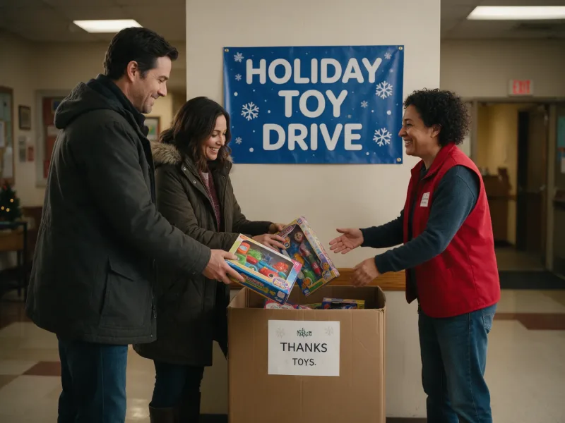 Toy Drive and Charity Banner