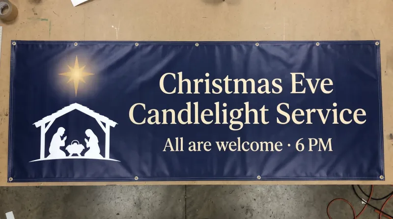 Church Christmas Service Banner