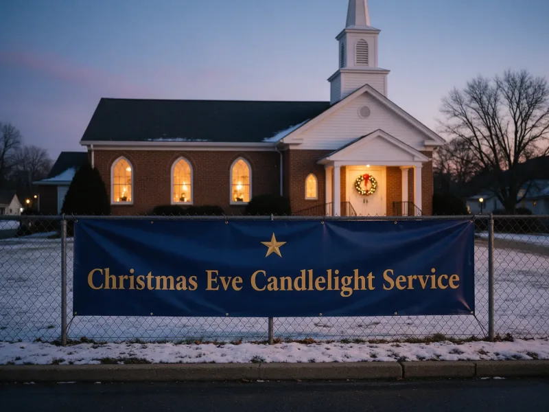 Church Christmas Service Banner