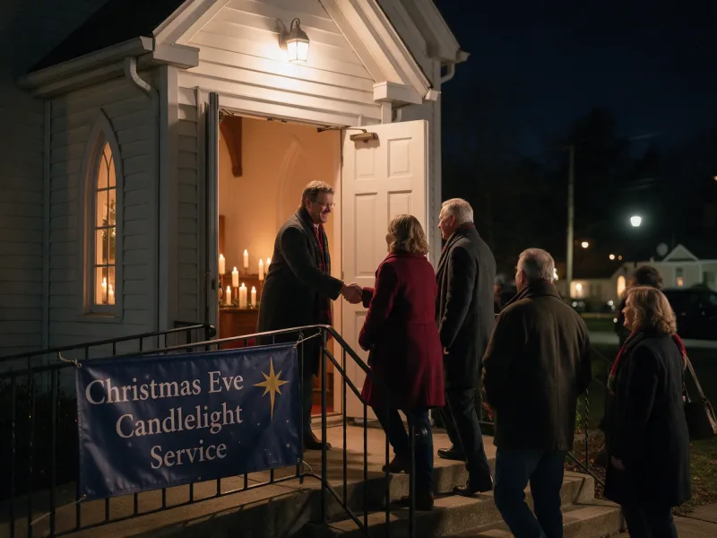 Church Christmas Service Banner