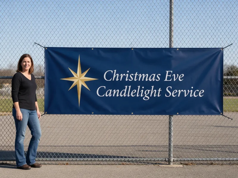 Church Christmas Service Banner