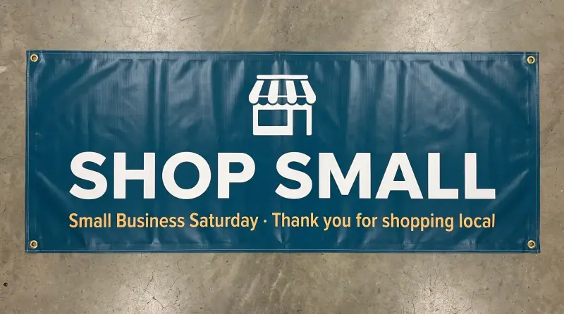 Small business saturday banner shop small template