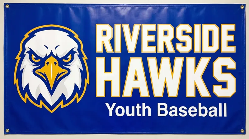 Custom Team Banner for Youth and School Sports