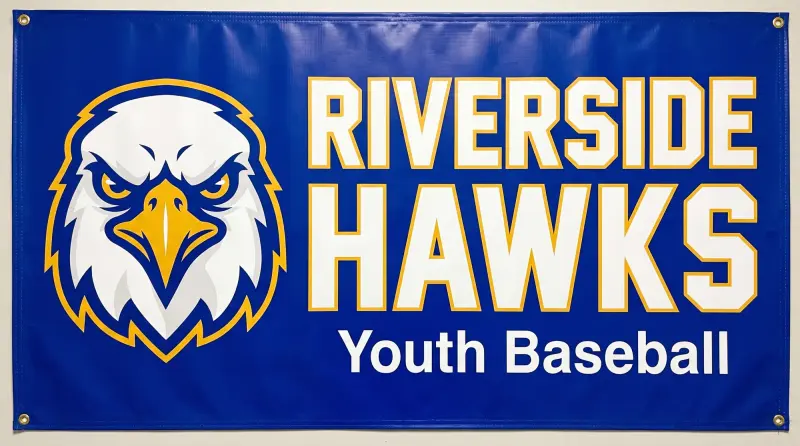 Custom Team Banner for Youth and School Sports