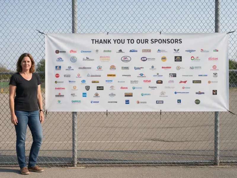 Team sponsor banner 3x8 size