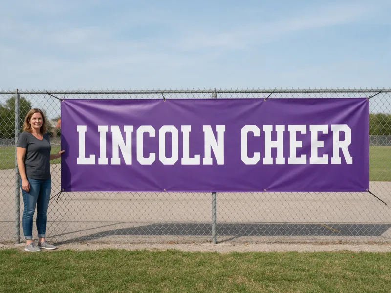 Cheer banner 3x6 size
