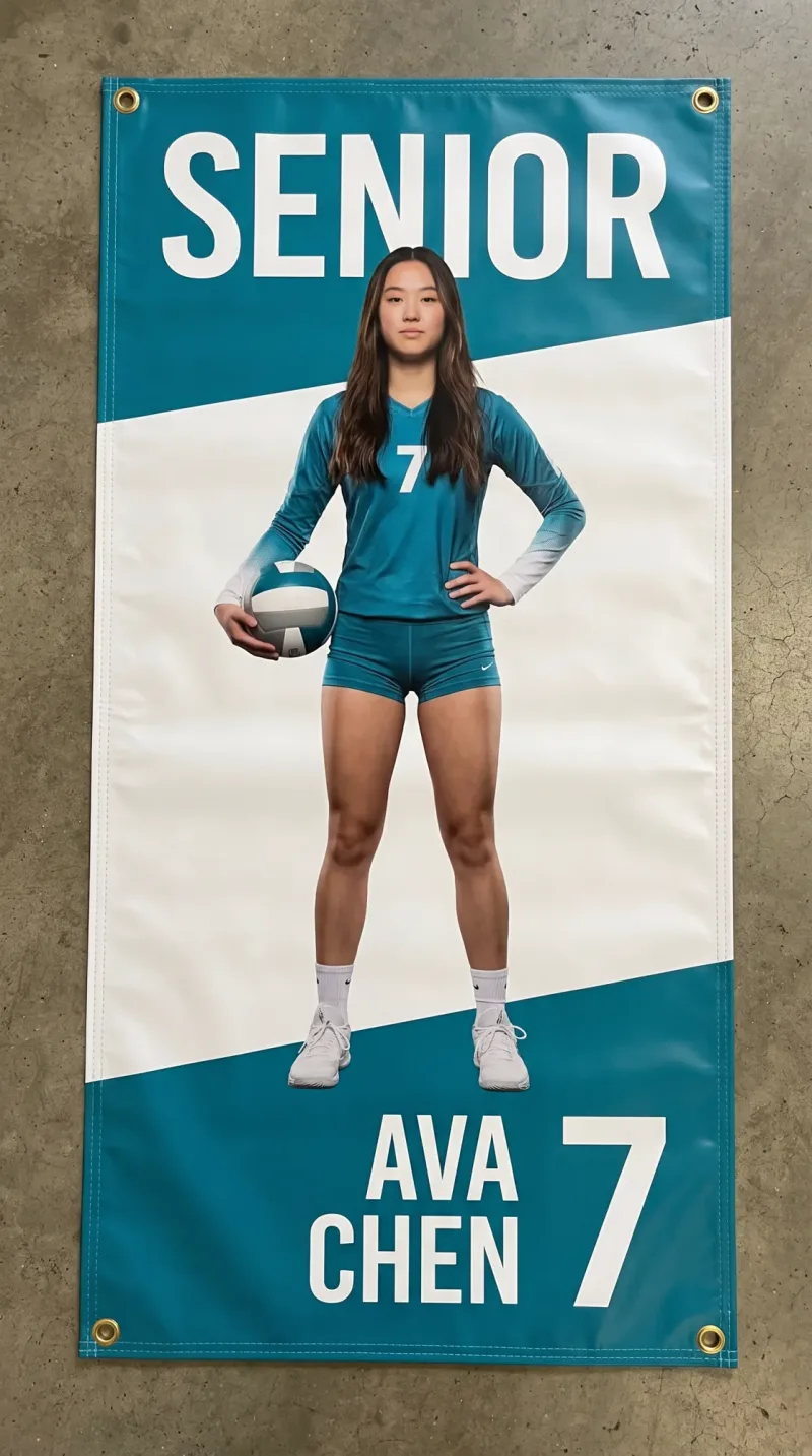 Fall Sports Senior Banner for Volleyball, Soccer and Band