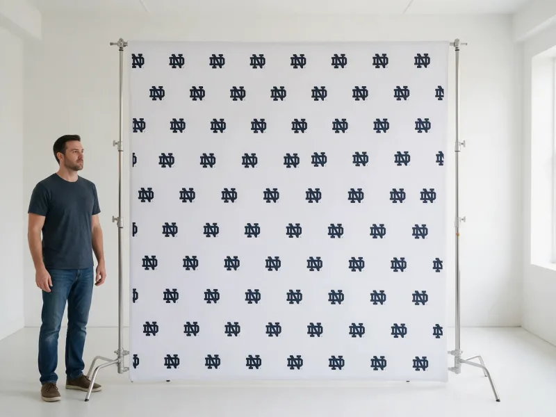 Custom Logo Backdrop and Media Wall