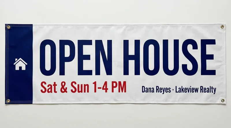 Open House and Real Estate Banner