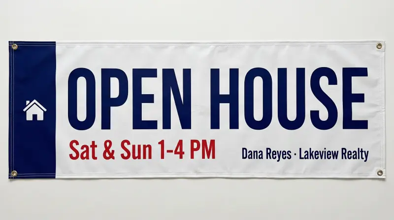 Open House and Real Estate Banner