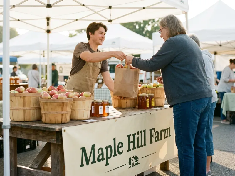 Vendor Booth and Farmers Market Banner