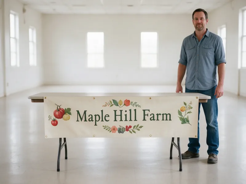 Vendor Booth and Farmers Market Banner