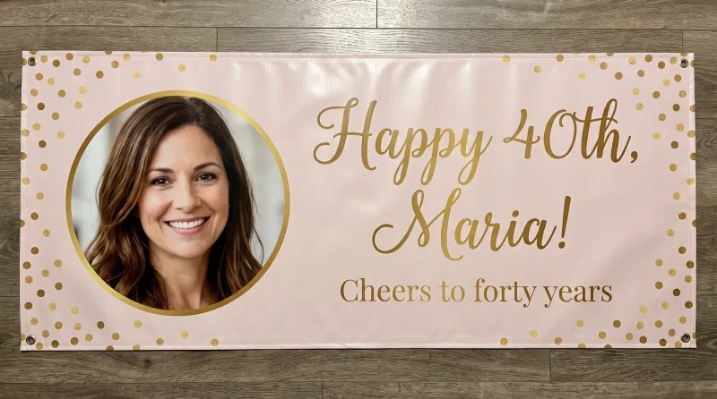 Custom Birthday Banner with Photo