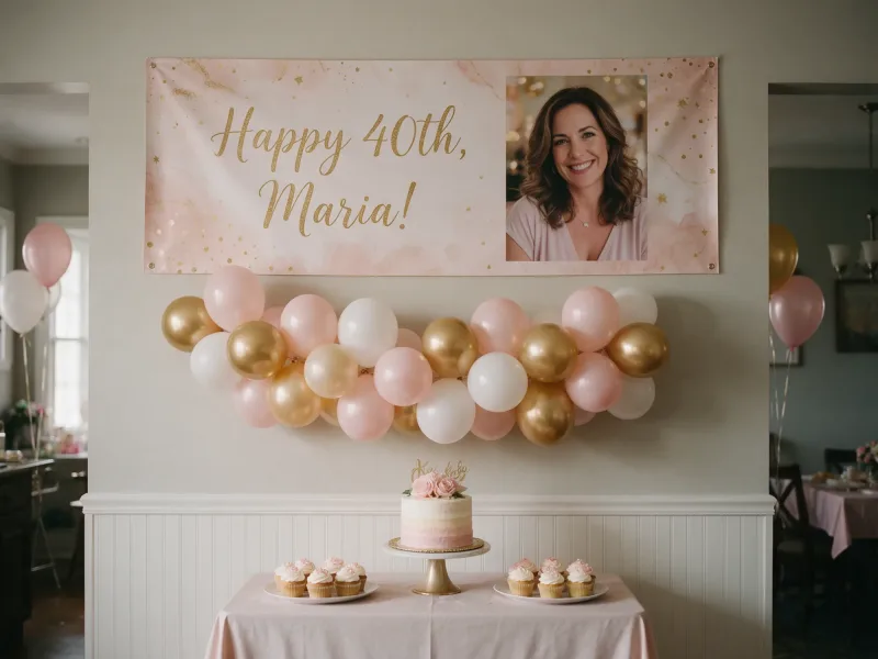 Custom Birthday Banner with Photo