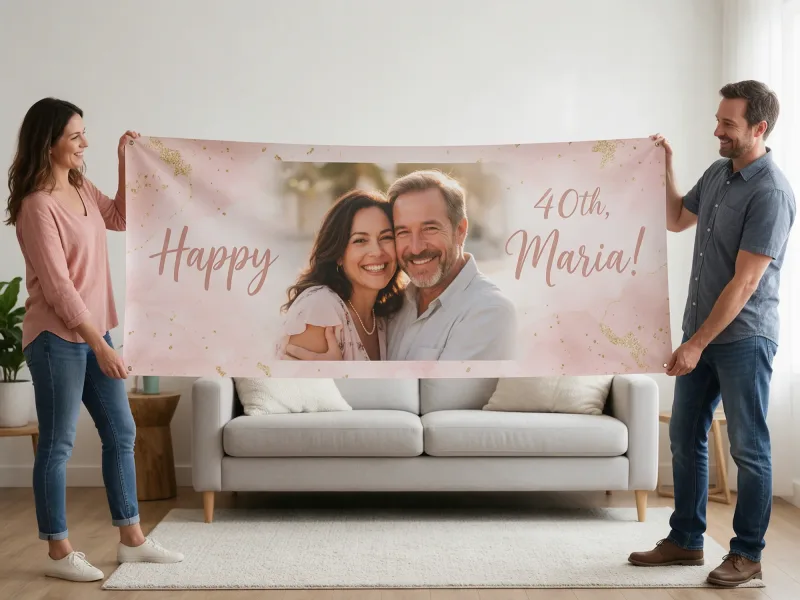 Custom Birthday Banner with Photo