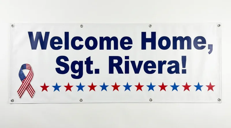 Military Welcome Home Banner