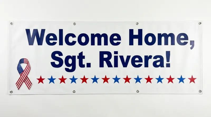 Military Welcome Home Banner