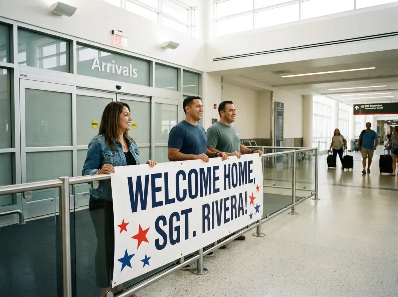 Military Welcome Home Banner