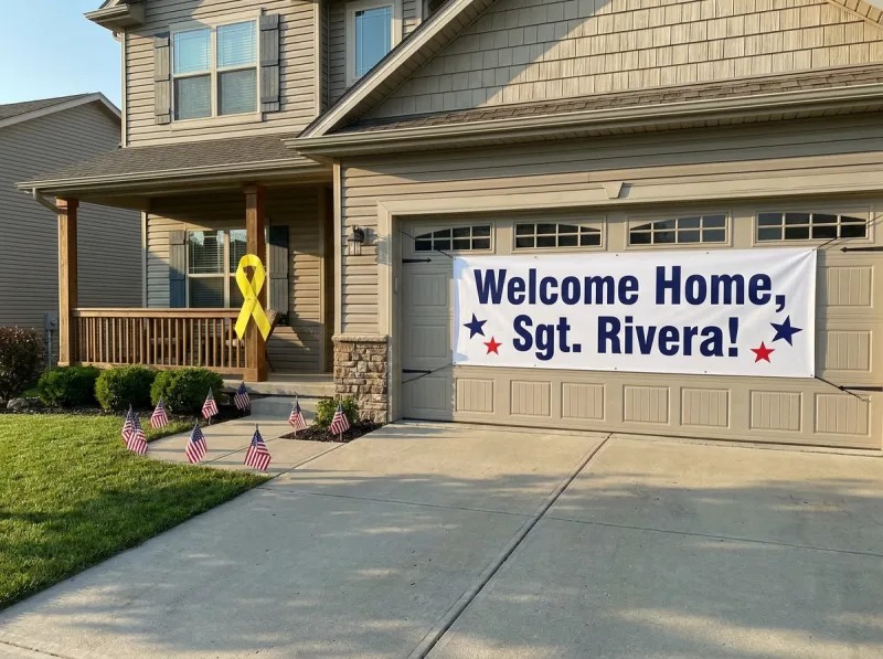 Military Welcome Home Banner