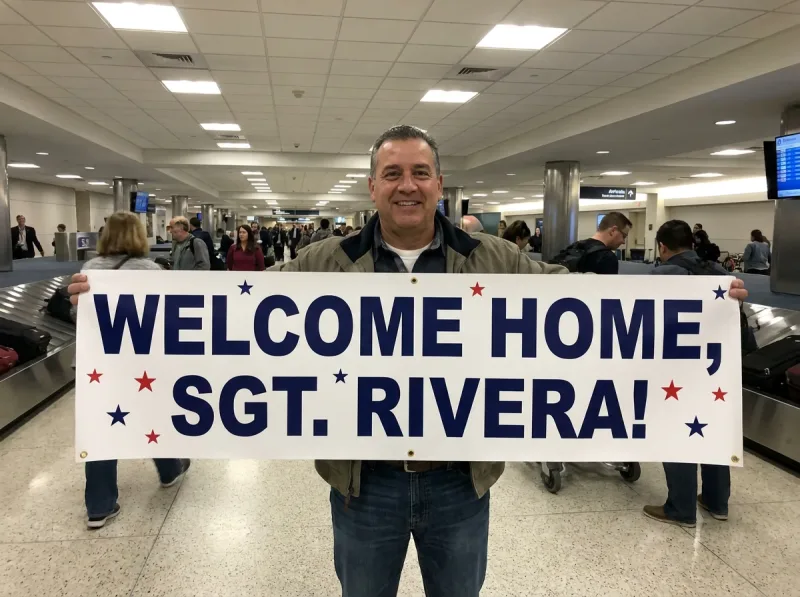 Military Welcome Home Banner