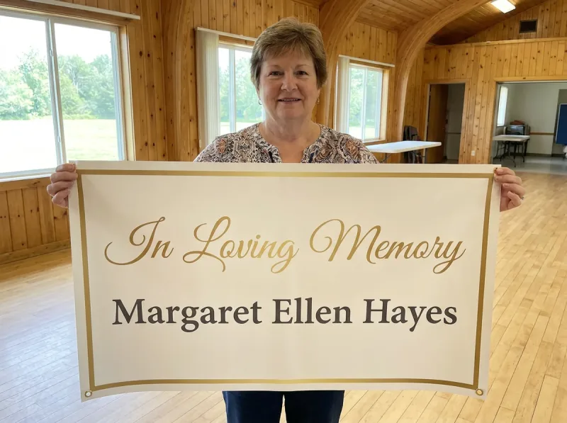 Memorial and Celebration of Life Banner