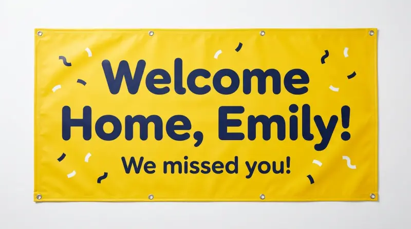 Welcome Home Banner