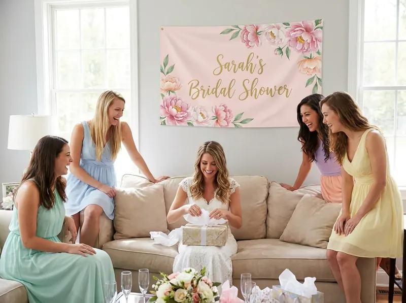 Bridal Shower Banner and Backdrop